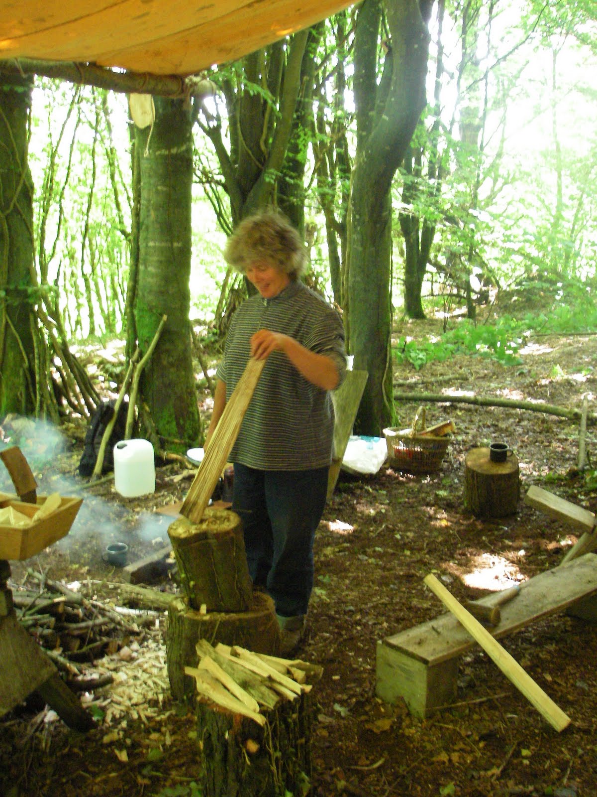 Cornish Woodland Our first green woodworking course