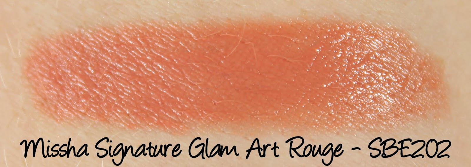 Missha Signature Glam Art Rouge - SBE202 Lipstick Swatches & Review