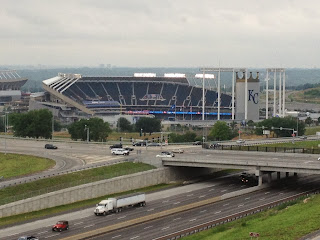 Kauffman Stadium from Hotel Window - Kansas City