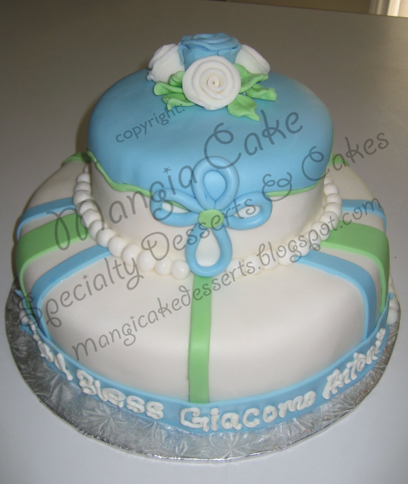 Specialty Cakes & Desserts: Baptism Cakes