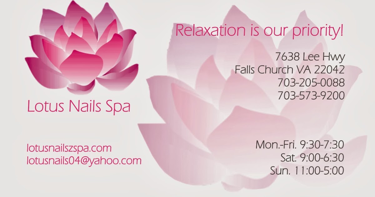 lv. designs llc: Lotus Nails Spa &#39;s brochure and business card (final)