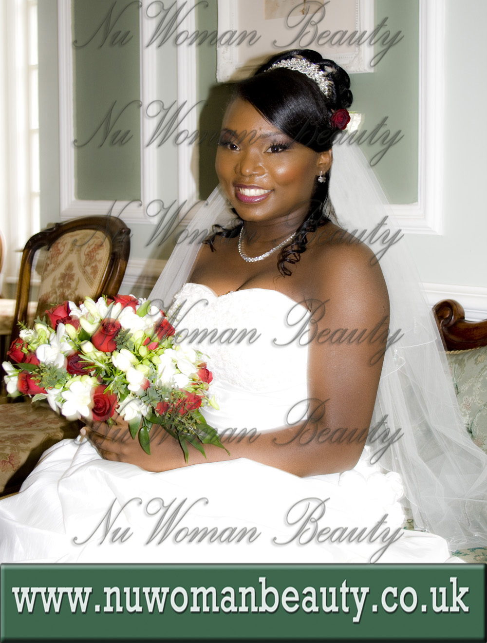 Mobile Bridal Afro Hair & Makeup Artist for Black Skin Bridal Makeup