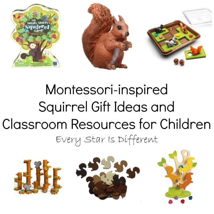 Montessori-inspired Squirrel Gift Ideas and Classroom Resources for Kids