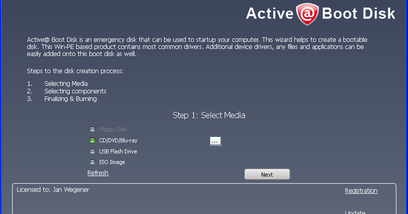 This drive can only boot. Active disk image. boot driver.
