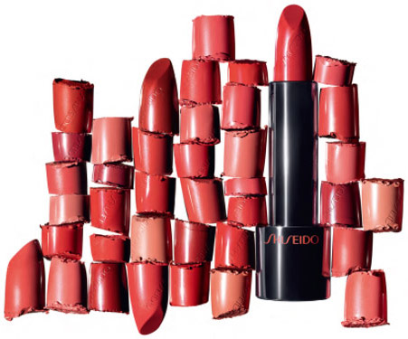 barras de labios rojos Rouge Rouge Shiseido