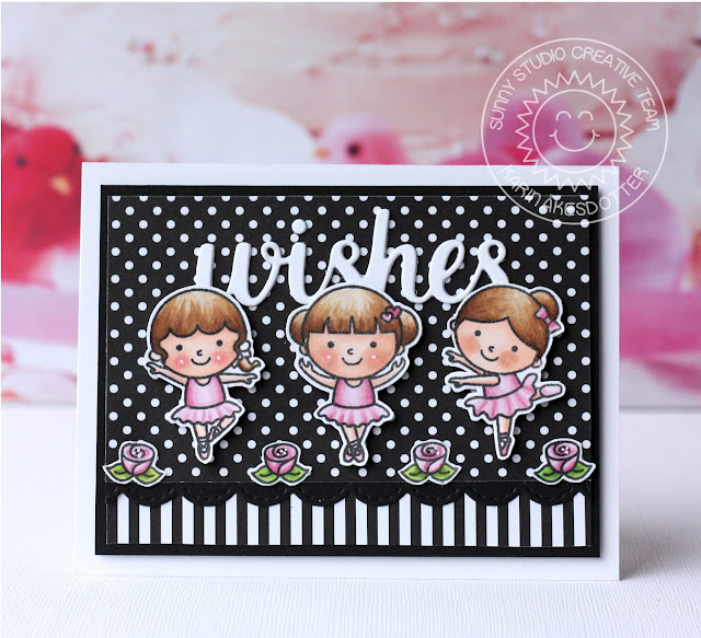 Sunny Studio Stamps: Tiny Dancers Purrfect Birthday Birthday Cards by Karin Akesdotter