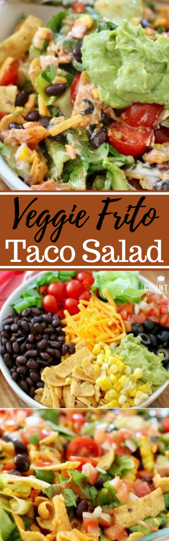 Veggie Frito Taco Salad #vegan #salad #healthyreciepe