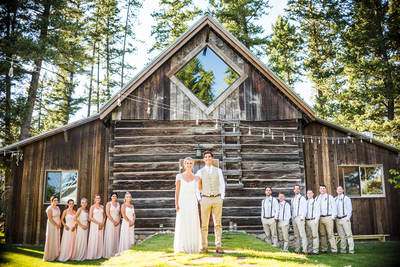 Montana Bridal Party / Photography: Marianne Wiest Photography / Coordination & Styling: Joyce Walkup / Videography: Britney Paige Cinematography / Rentals: The Party Store / Flower & Design: Beargrass Gardens Florals & Events / Dress: Rue de Seine Bridal / Bridesmaid Dresses: Joanna August