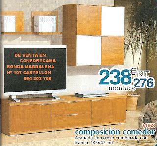MUEBLES OFERTA KIT: COMEDORES, COMPOSICIONES MURALES
