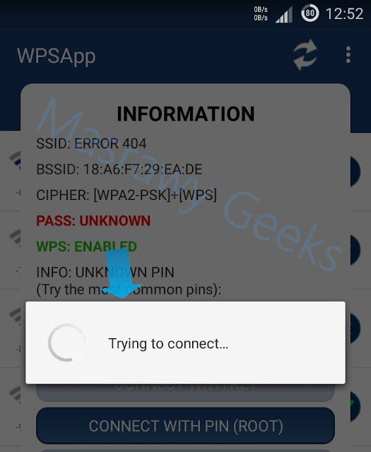 How to hack wifi by using android by wpsapp