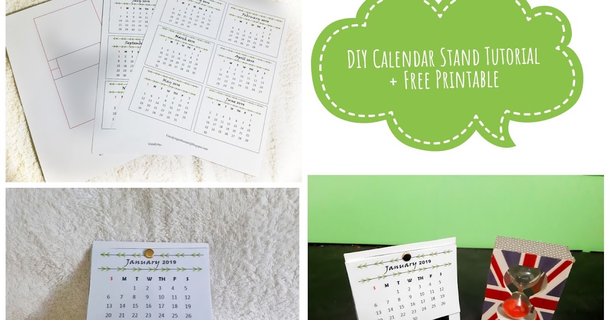 DIY Calendar Stand Tutorial + Free Printable
