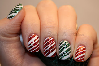Nails In Nippon: Day 4: Candy Cane Nails