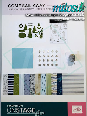 Come Sail Away Suite NEW Stampin' Up! Products #onstage2019 Display Board from Mitosu Crafts UK