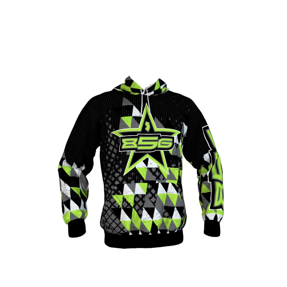 custom sublimated hoodies with ties
