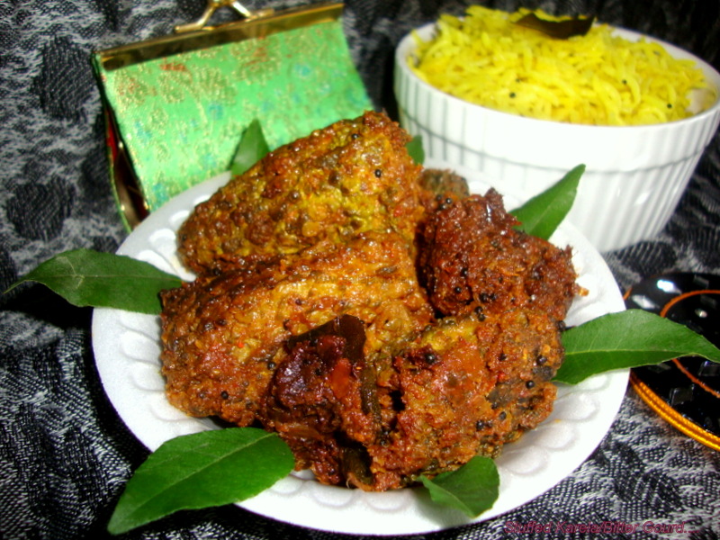 Sailaja Kitchen...A site for all food lovers! Stuffed Karela / Stuffed