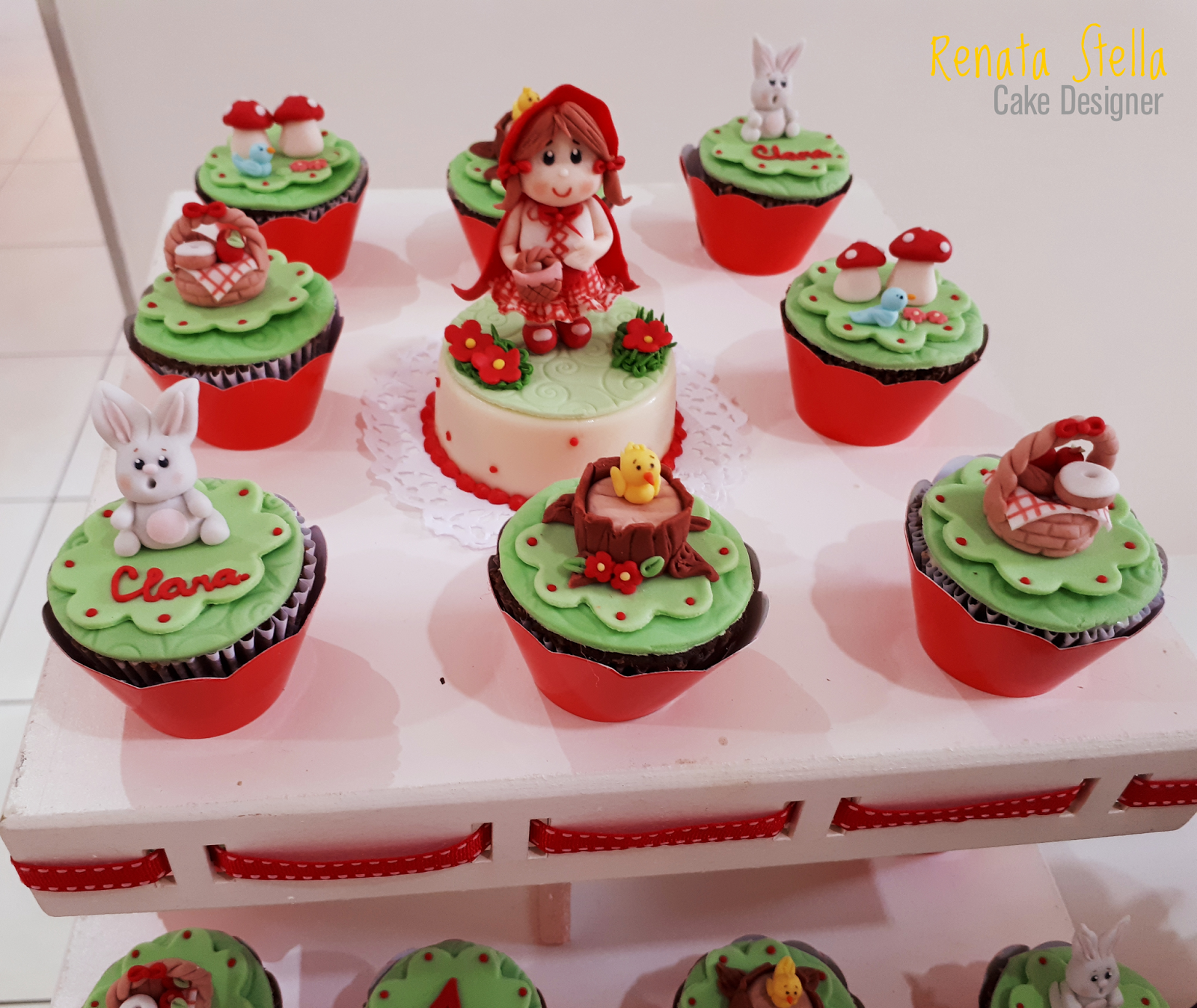 Cupcake da Chapeuzinho vermelho - Delicias Caseiras Festas e Eventos