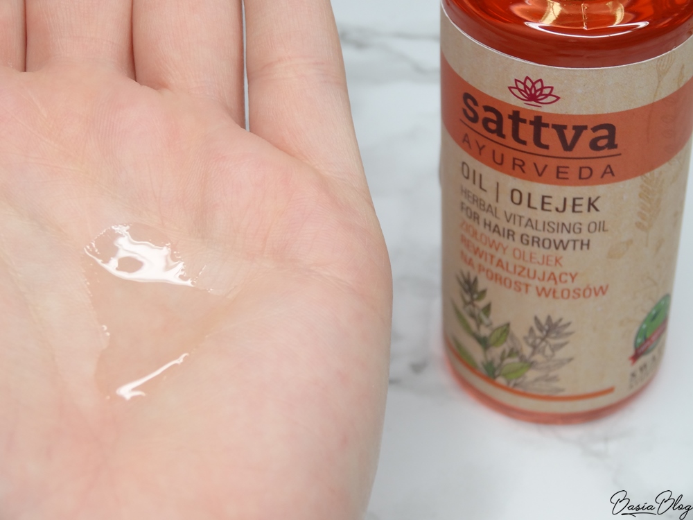 Sattva Ayurveda, ziołowy olejek rewitalizujący na porost włosów