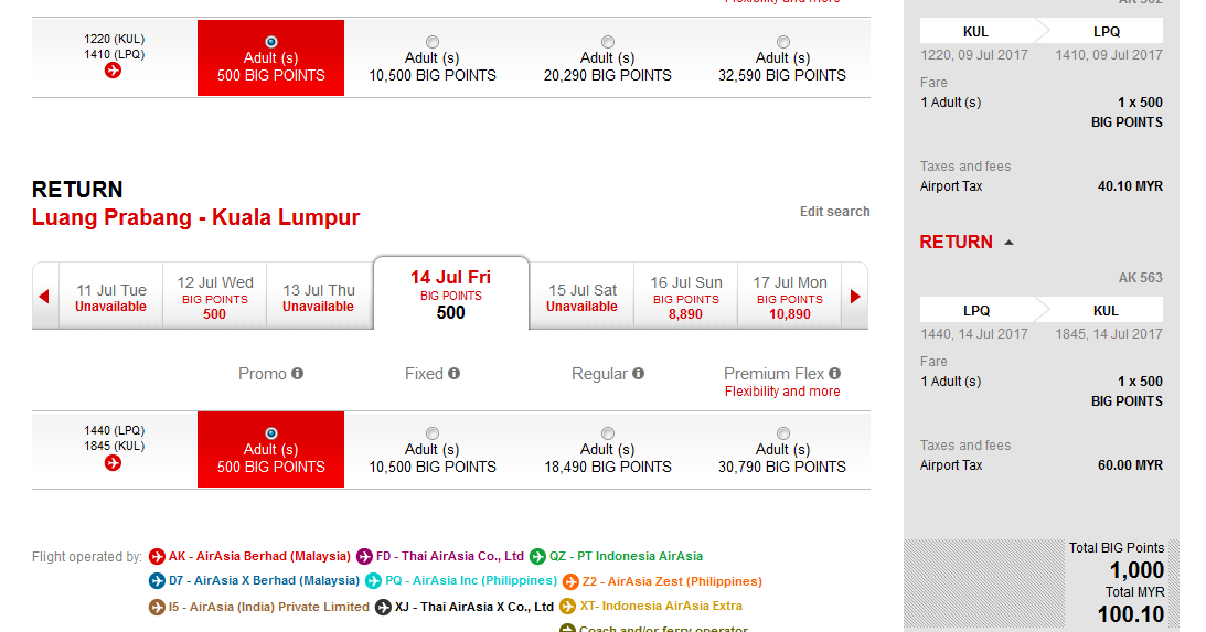 旅人部落 如何赚取更多Big Points换取Airasia飞机票