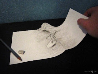 Lukisan Pensil 3D Yang Keren Abis