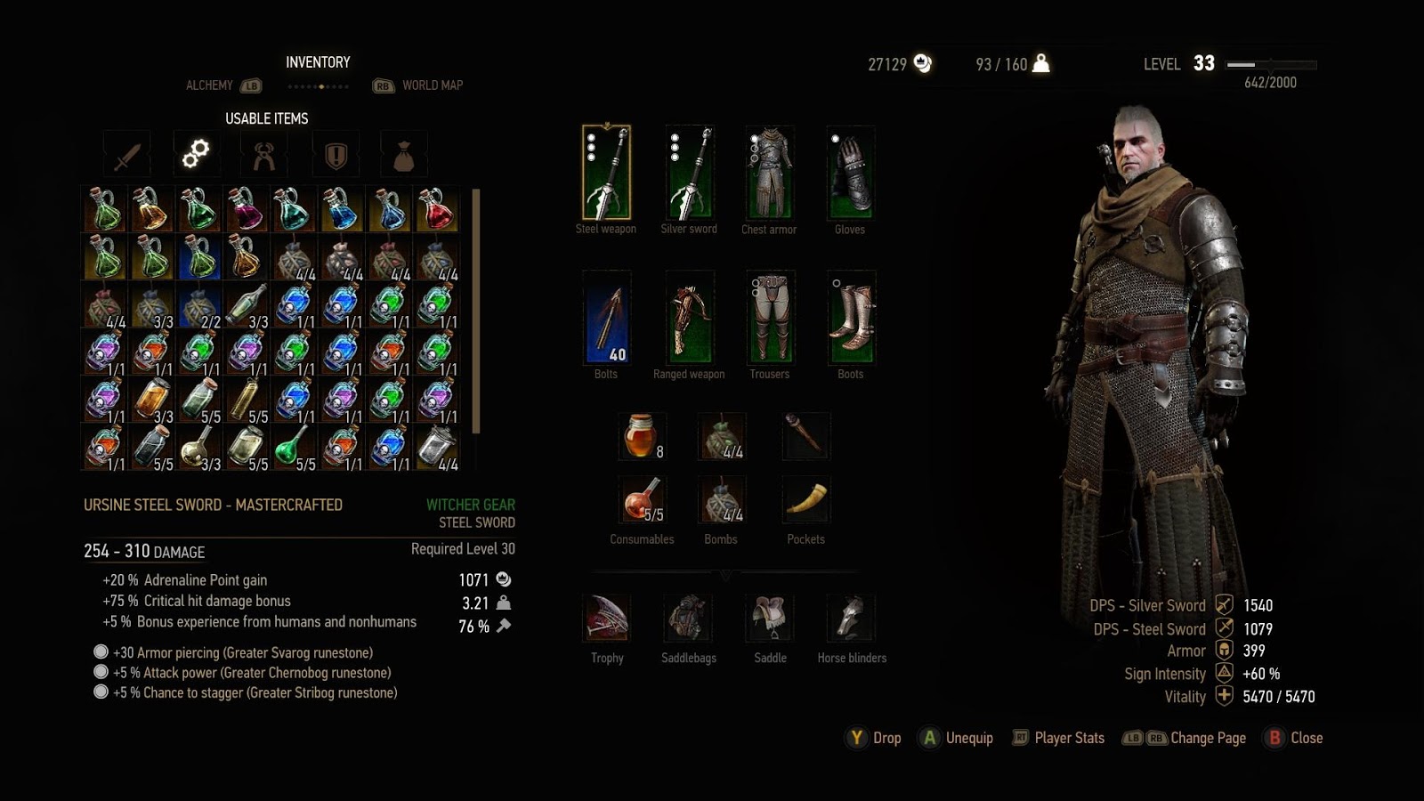 The witcher 3 leveling gear фото 103