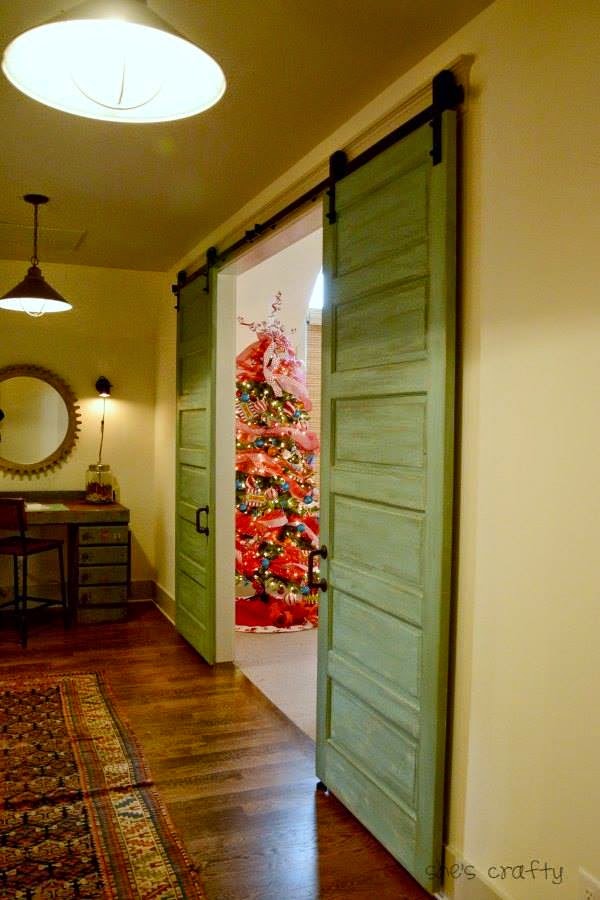 French Chateau House Hallway with rustic charm