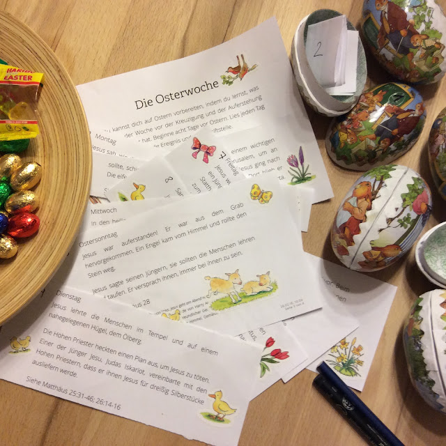 Birgit schreibt: DIY - Osterkalender