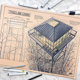 03-Treeline-cabin-Reid-Schlegel-Colored-Architectural-Concept-Drawings-www-designstack-co