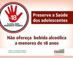 Não ofereça bebida alcoólica a menores de 18 anos