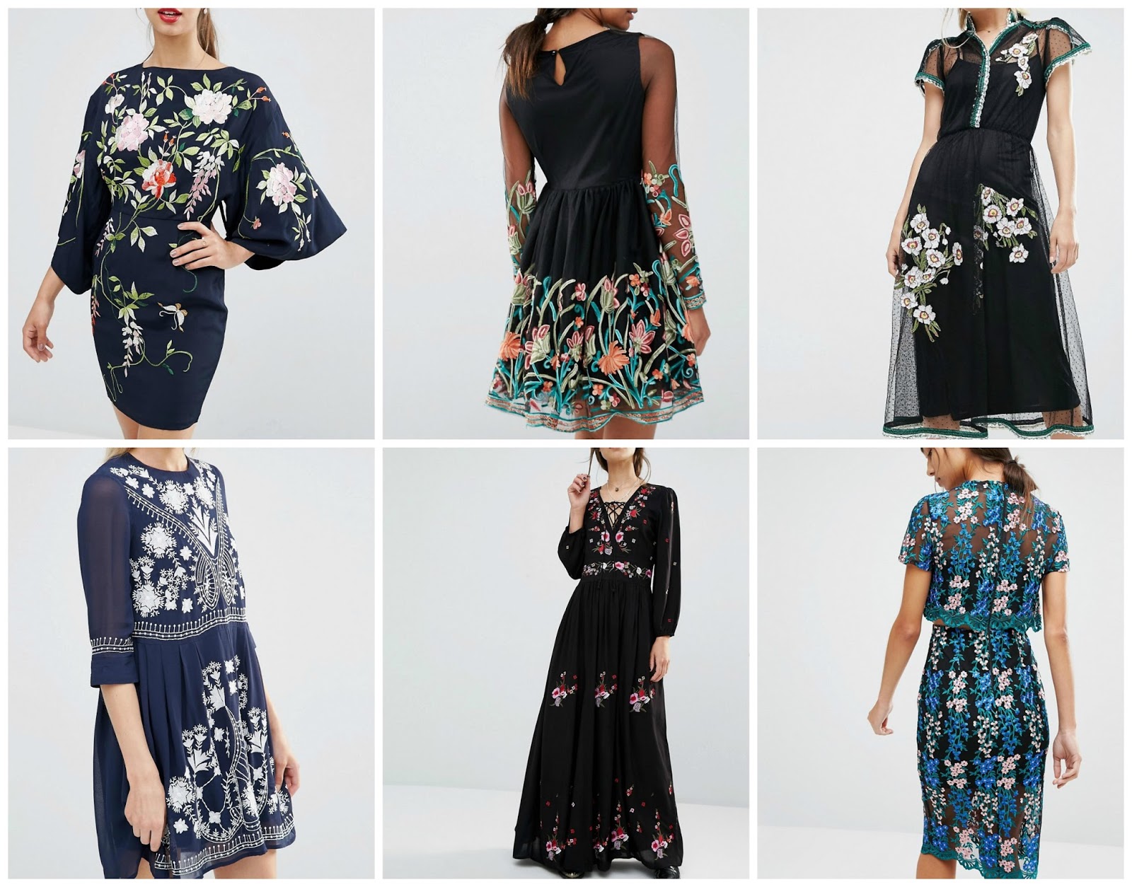 zara embroidered mesh dress