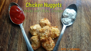 Chicken nuggets recipe. Made with real chicken, so simple. 