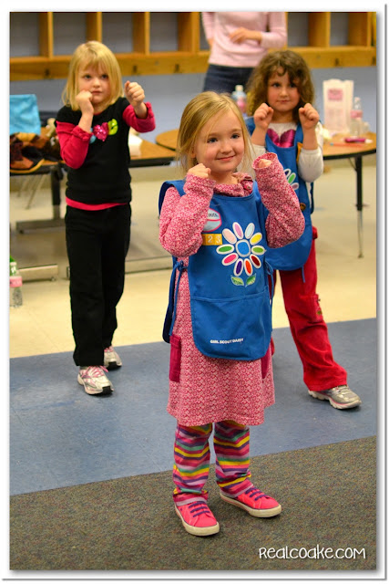 Girl Sports Night Troop Event with Girl Scout Activities and Ideas #GirlScouts #RealCoake