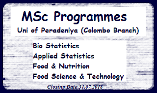 msc in food science and technology university of peradeniya