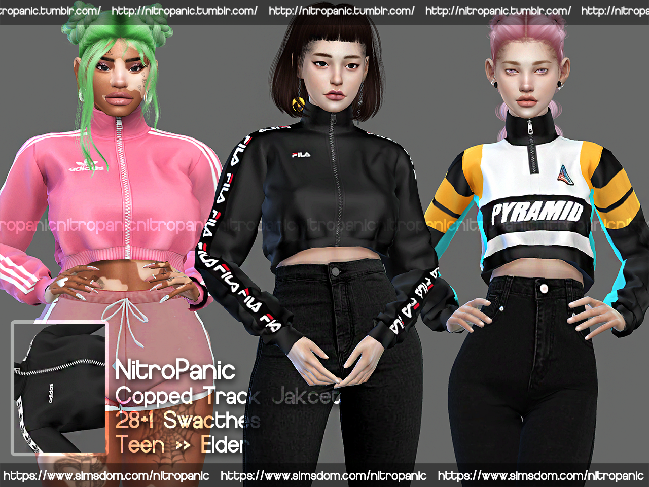 cropped track top