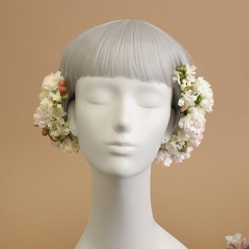 桜の髪飾り2015＿ウェディングヘッドドレス・花髪飾りairaka