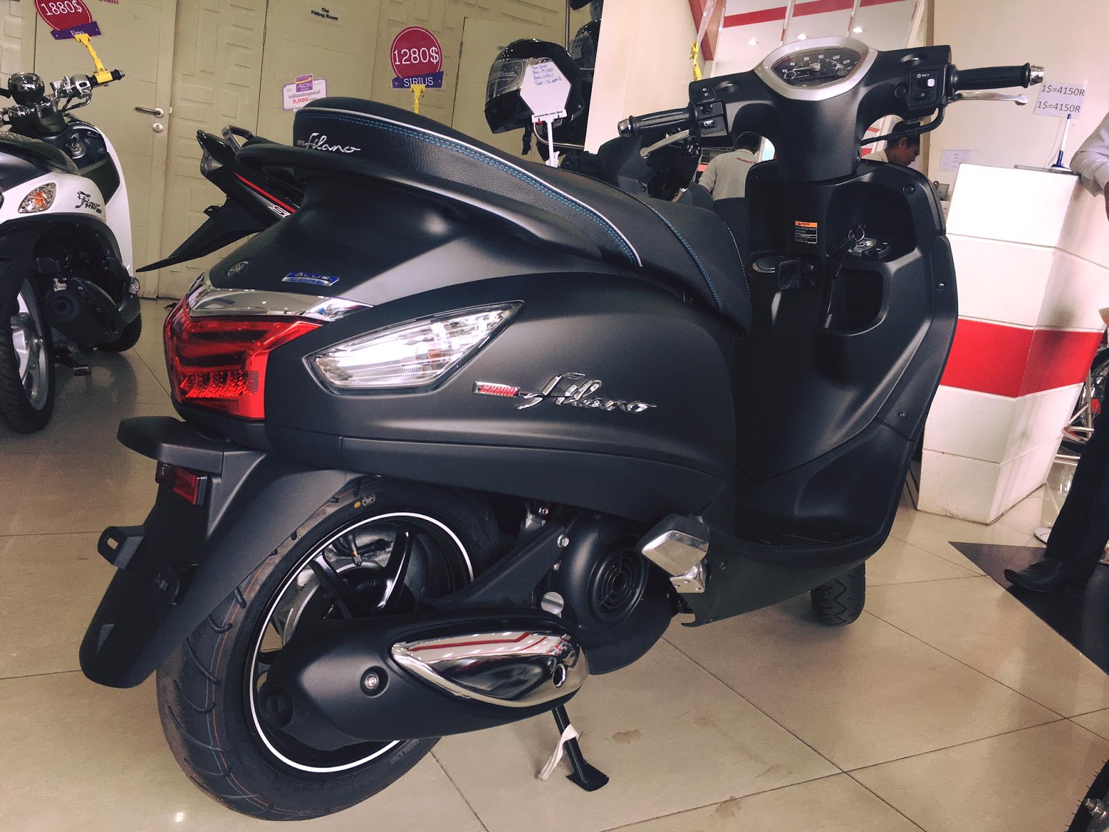 Yamaha Grand Filano Black Full option just arrived - Phnom Penh Motors