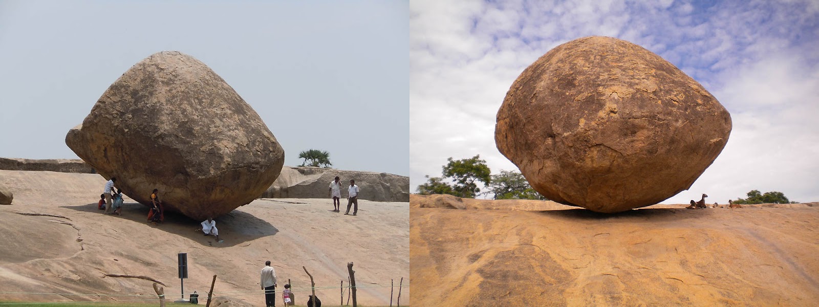 Выход из земли. Махабалипурам валун. Самый большой валун. Висячий камень. Гигантский камень.