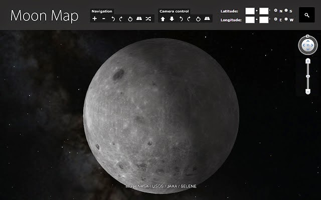 3D立體月球地圖，來看看月亮的真實地形地貌，Moon 3D Map！