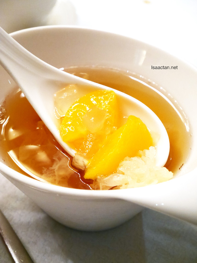 Chilled Aloe Vera, Peach and Osmanthus Oolong Tea Syrup