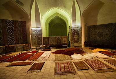 abdullah khan tim uzbekistan bukhara carpets interior