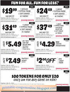 Free Printable Chuck E Cheese Coupons Free Printable Chuck E Cheese Coupons