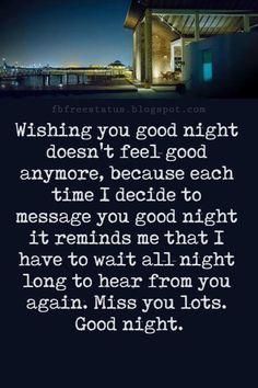 good night message for him