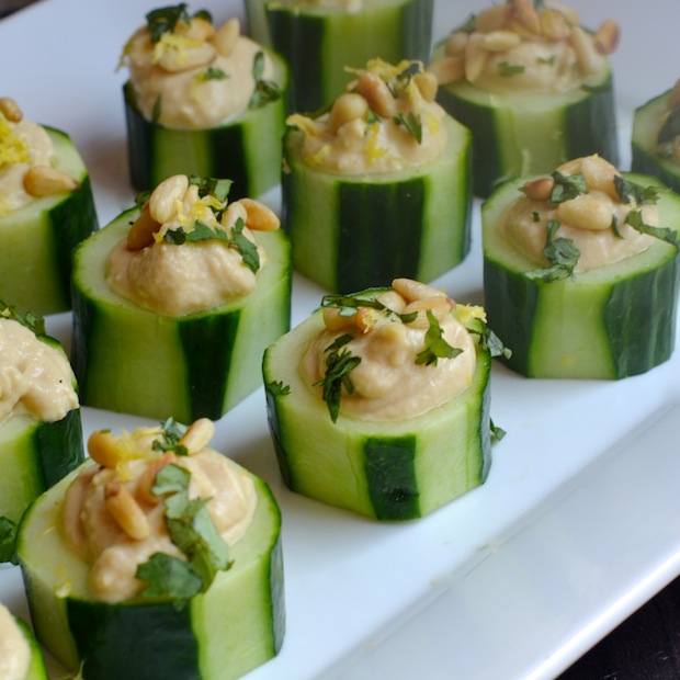 Hummus Cucumber Cup Appetizers Always Order Dessert