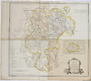 Mapa de la Provincia de Segovia. Dedicado al Serenísimo Señor Don Luis Antonio Jayme, Infante de España. 1773