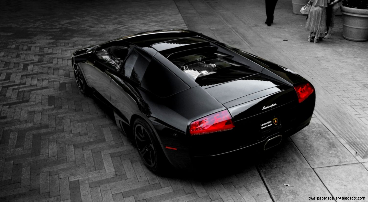 Black Lamborghini Murcielago Lp640