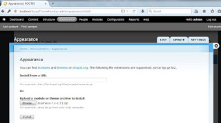 instal template baru di drupal