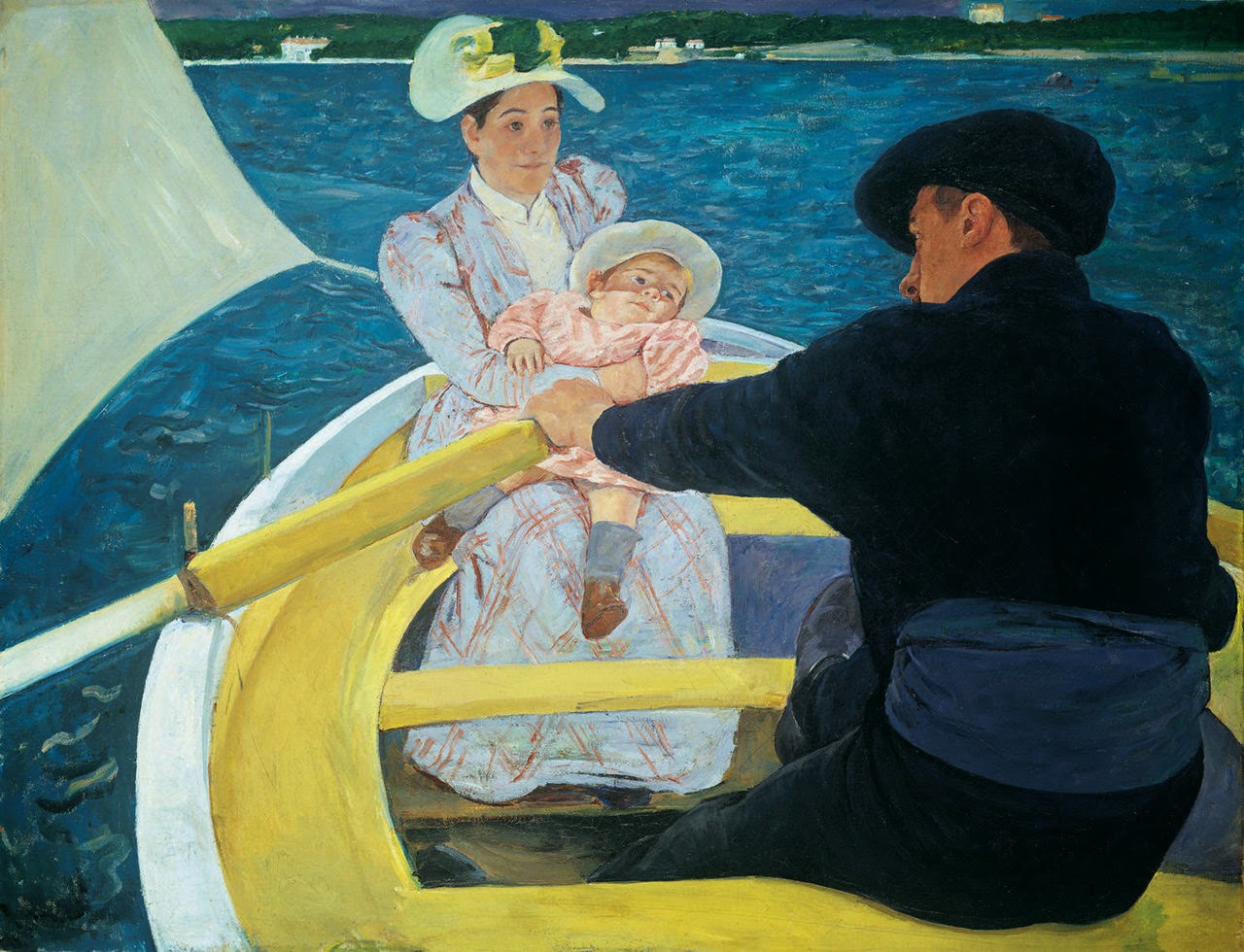 Famous Women Artist Mary Cassatt | Discover Mary Cassatt at http://schulmanart.blogspot.com/2014/10/famous-women-artists-mary-cassatt.html | the boating party