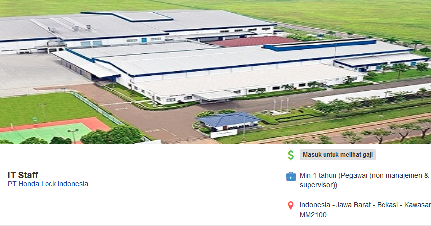It Staff Pt Honda Lock Indonesia Liputan Cdc