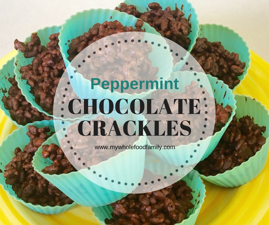 My Wholefood Family Essentials 3 Ingredient Peppermint Chocolate Crackles