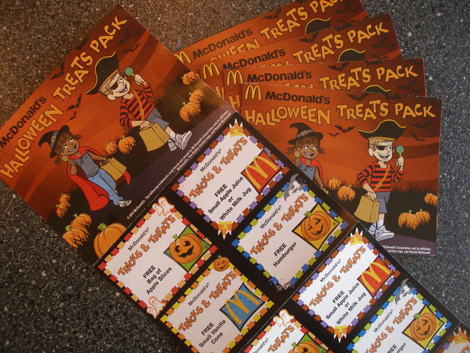 Super Savings McDonald�s Halloween Coupon Booklet 1 for 12 FREE Items!