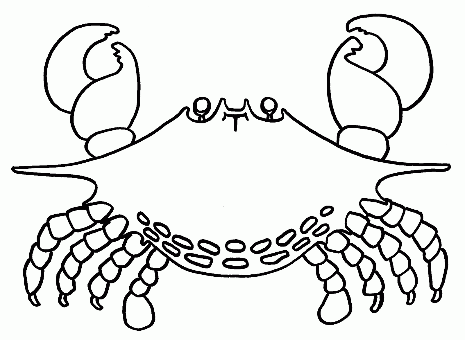 Crab Coloring Pages 17 Marine Animals quot Crab quot Coloring Sheet